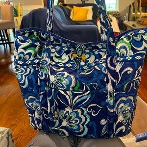 Vera Bradley Vibrant Blue Patterned Tote Bag